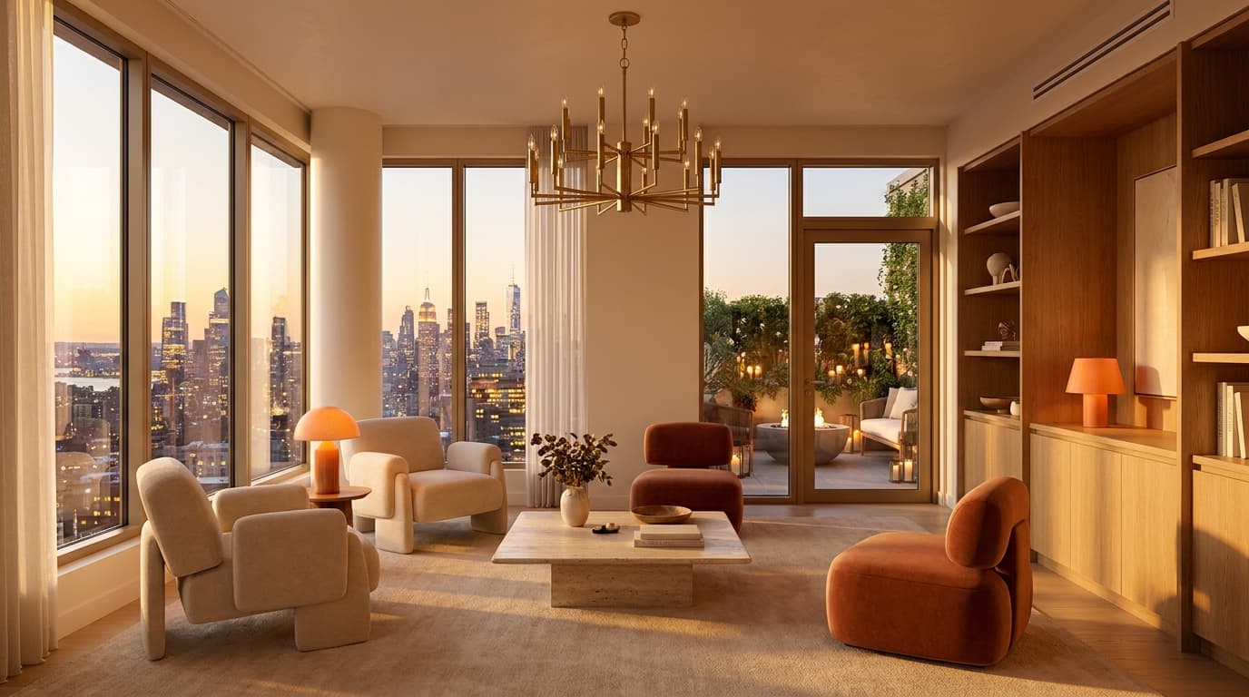 Ember Penthouse — Interior + terrace